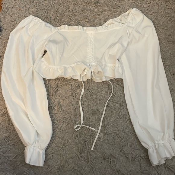 Brand New White Cropped LongSleeve! - Picture 2 of 2